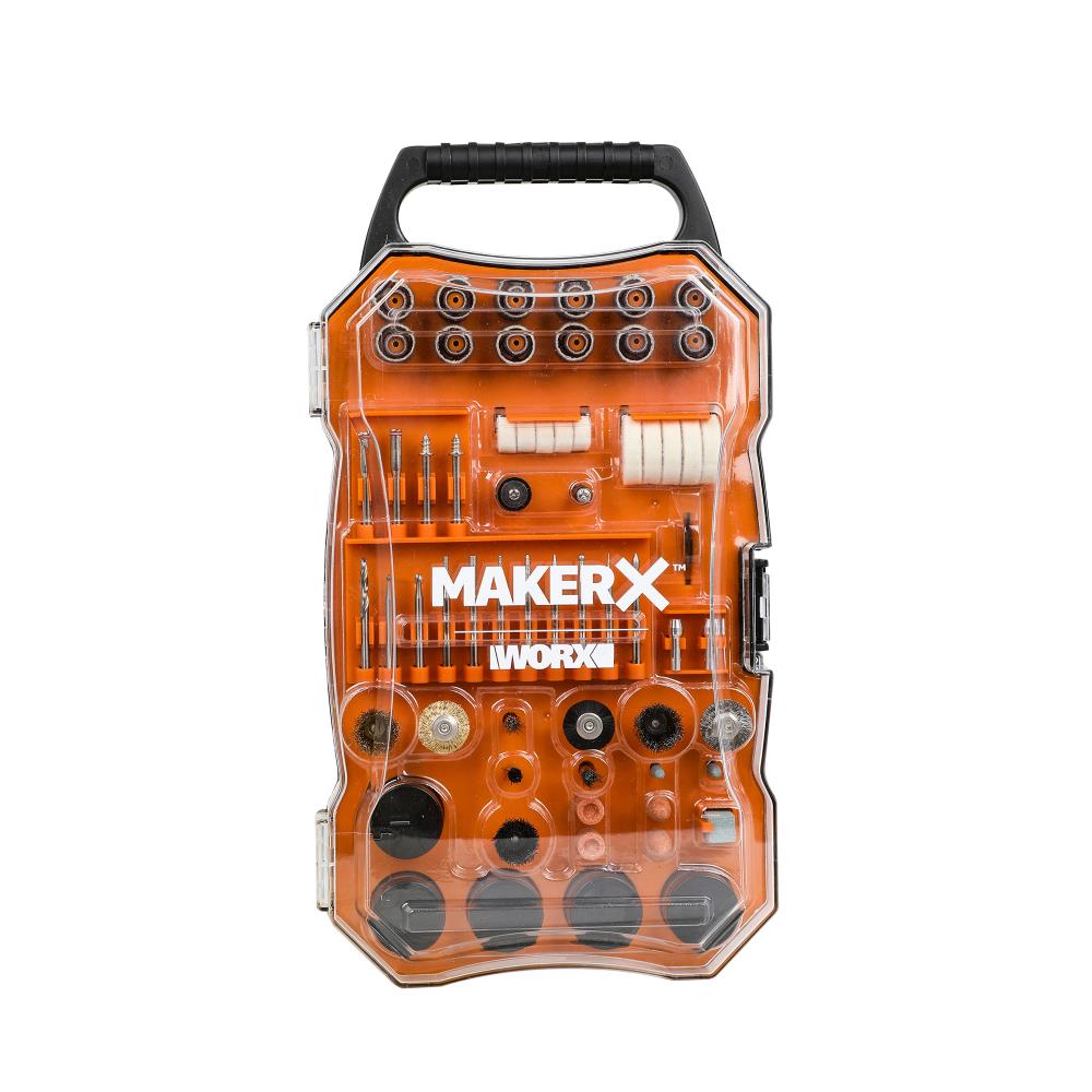 WORX MakerX Rotary Tool Accessory Kit for All Standard Rotary